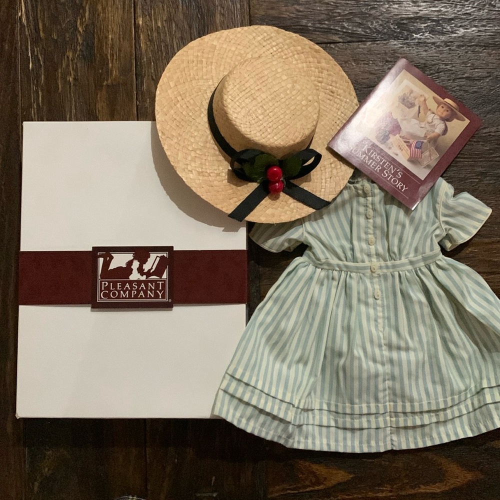 1990 American Girl Kirsten’s summer story Dress and Hat